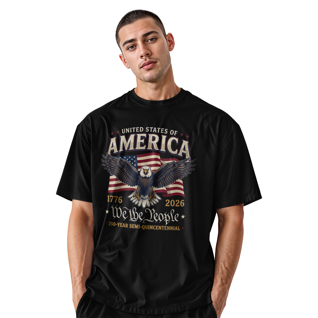 Retro USA 250th Anniversary T-Shirt | 1776-2026 Patriotic Tee