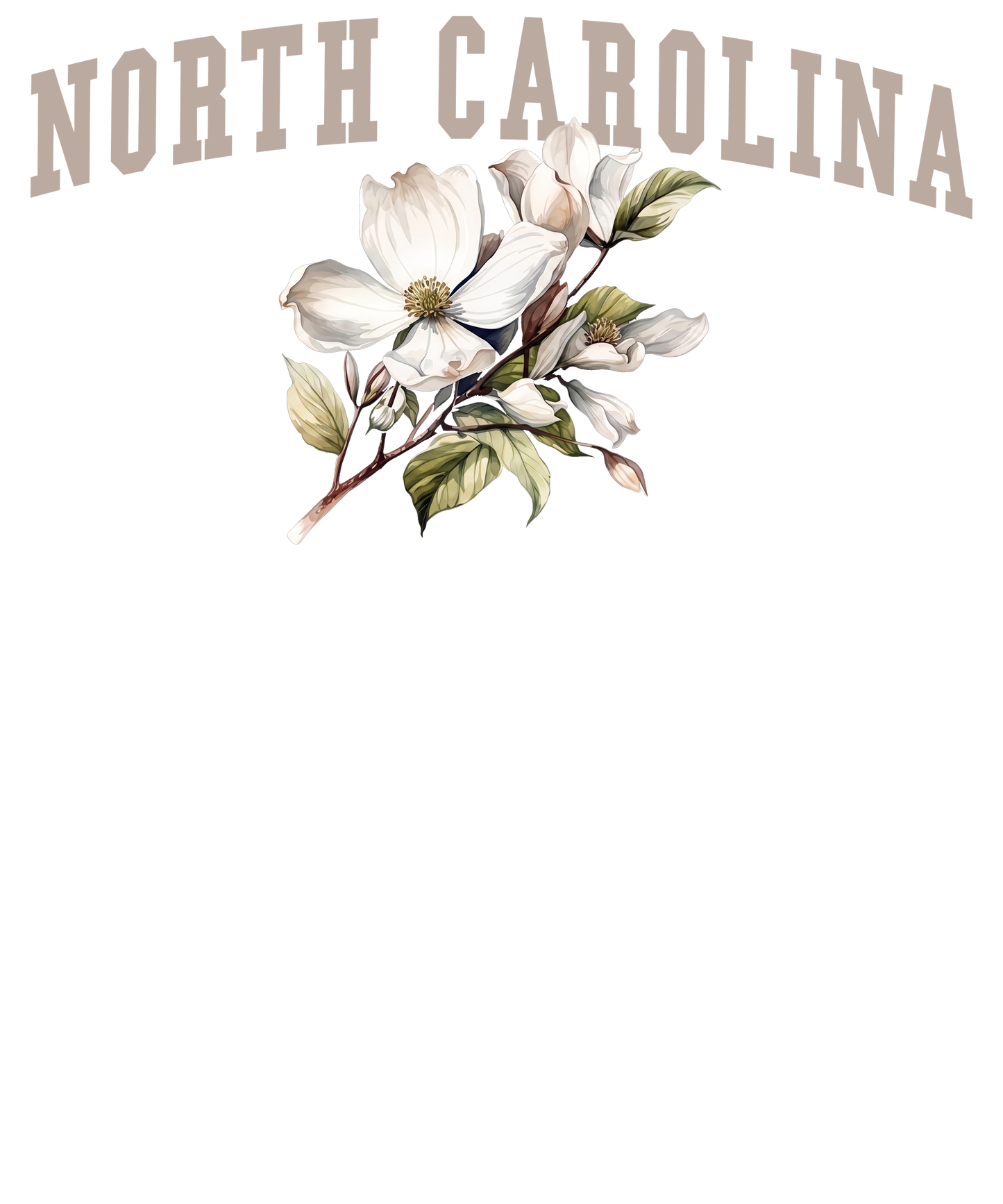 North Carolina Floral T-Shirt | Delicate Sophisticated Tee