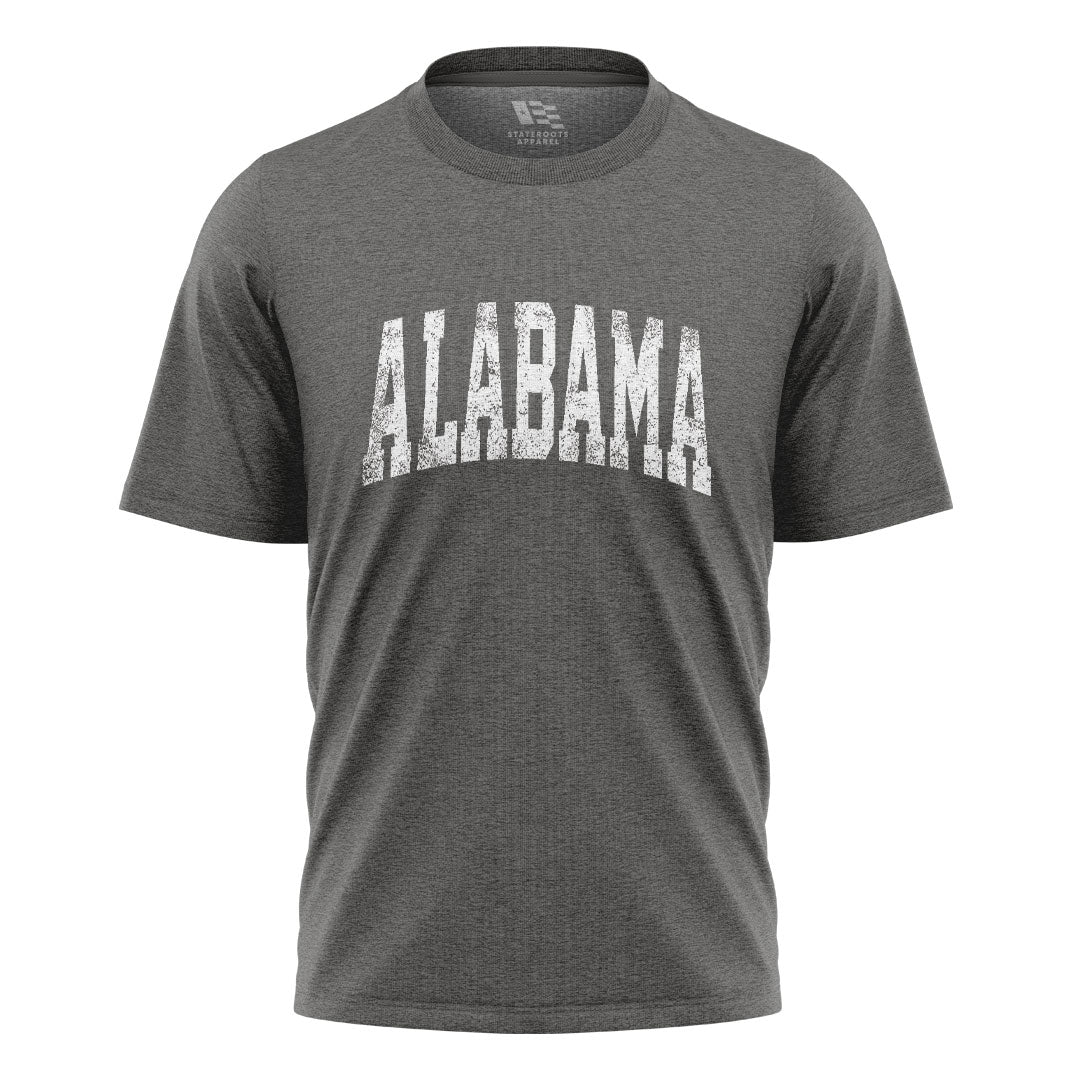 Alabama Varsity Arch Distressed - Charcoal flatlay
