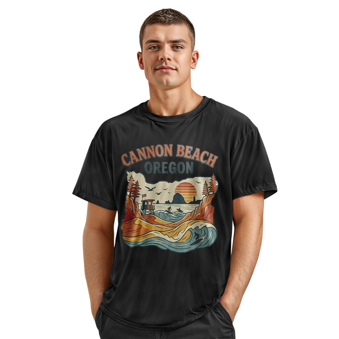 oregon-cannon-beach-vintage-tee navy