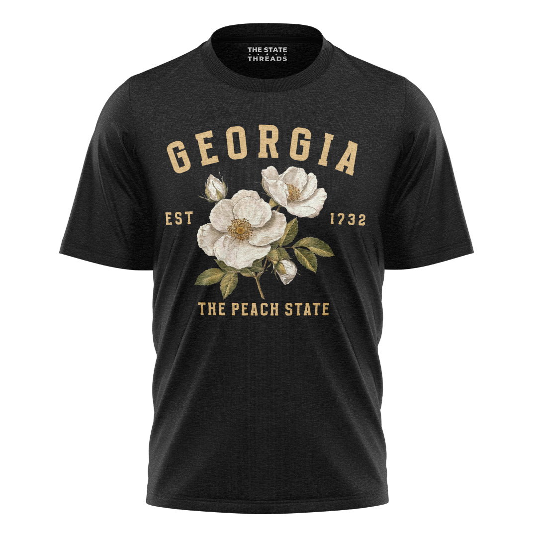 Georgia Floral Print T-Shirt | Atlanta Peach State Tee