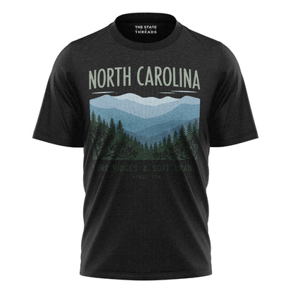 North Carolina Long Ridges T-Shirt | Pine Forest Landscape Tee