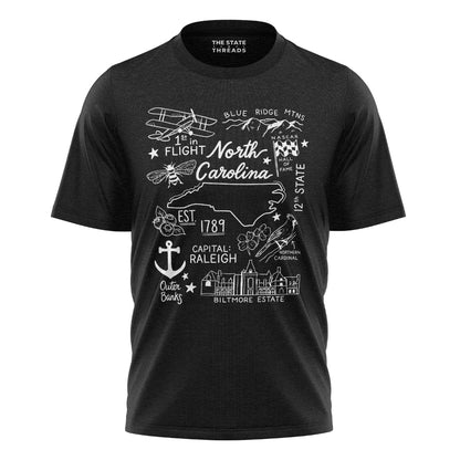 North Carolina Themed T-Shirt | NC Commemorative Tee
