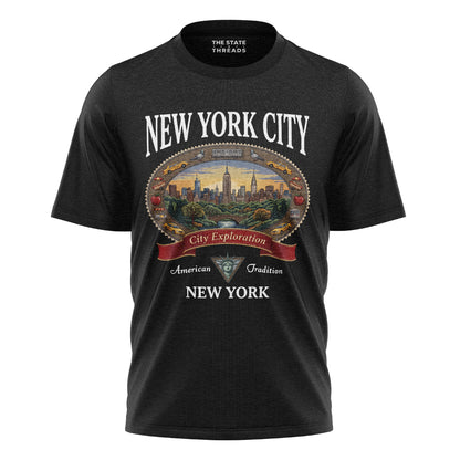 NYC Cartoon Style T-Shirt | Traditional Classic Tee