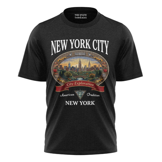NYC Cartoon Style T-Shirt | Traditional Classic Tee