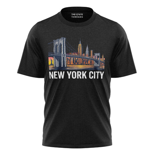 Brooklyn Bridge T-Shirt | NYC Pride Travel Souvenir Tee