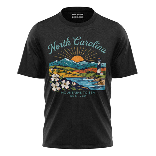North Carolina Landscape T-Shirt | Colorful Beautiful Tee
