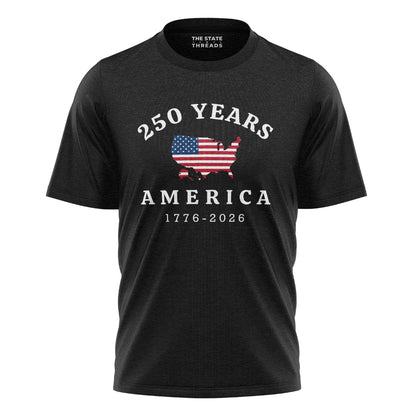 USA Map 250th Anniversary T-Shirt | American Independence Tee