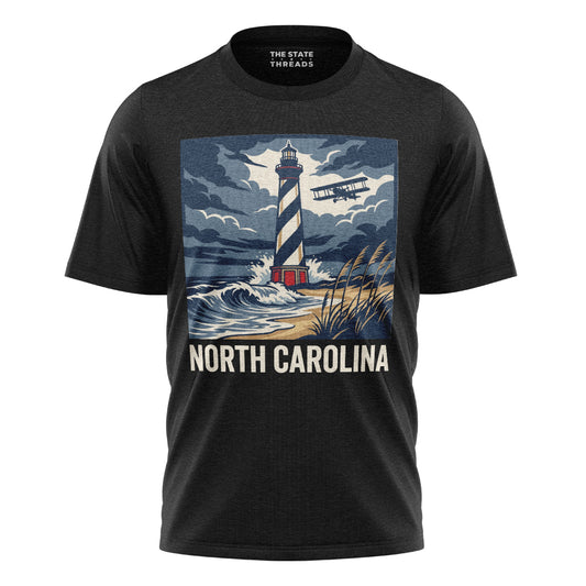 North Carolina Lighthouse T-Shirt | Coastal Solitude Tee