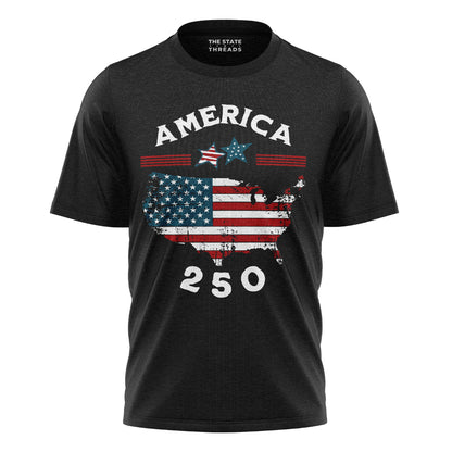 America Map 250 Years T-Shirt | Independence Day Tee