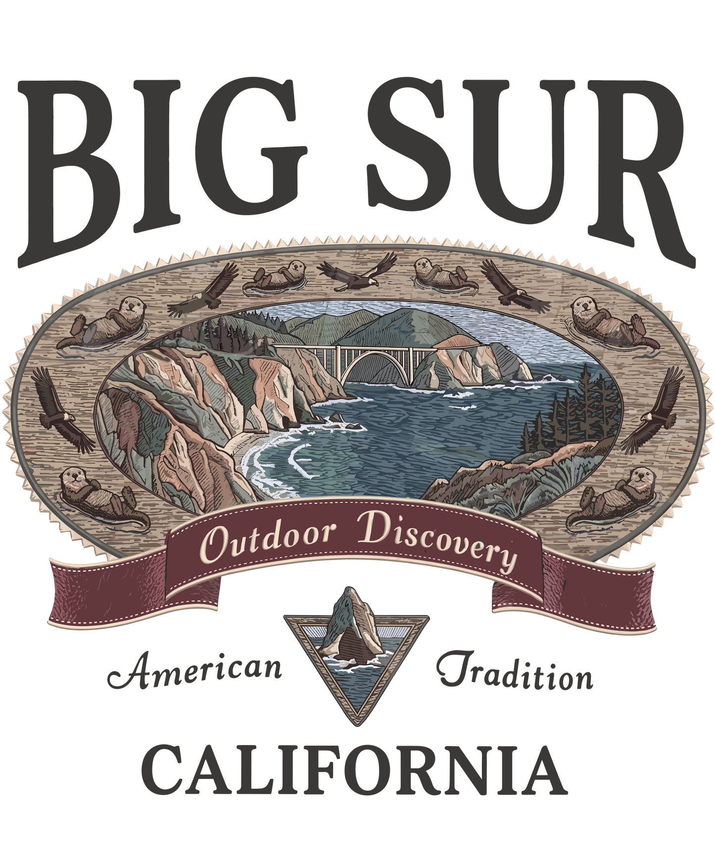 Big Sur California T-Shirt | 1776-2026 Coastal Retro Tee