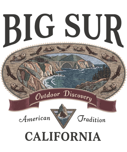 Big Sur California T-Shirt | 1776-2026 Coastal Retro Tee