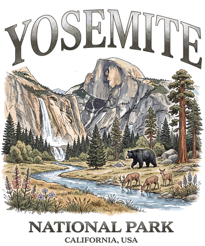Yosemite National Park T-Shirt | 1776-2026 Retro Tee