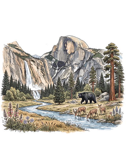 Yosemite National Park T-Shirt | 1776-2026 Retro Tee