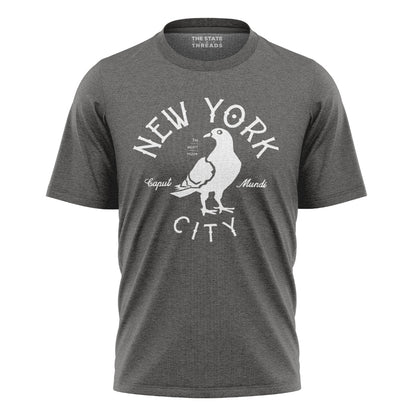 New York Dove Graphic T-Shirt | Bold Lettering Style Tee