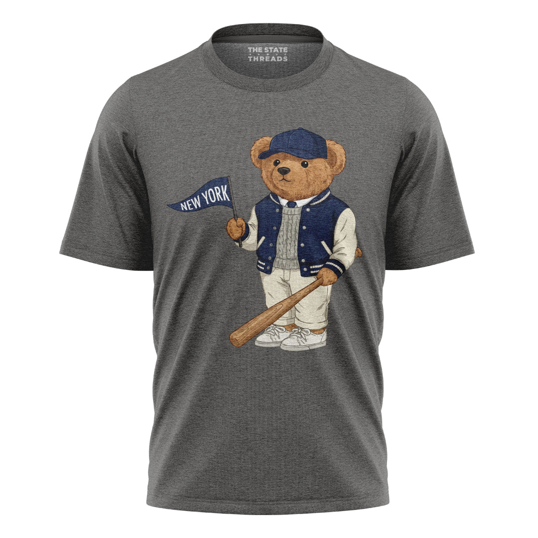 Baseball Bear NYC T-Shirt | Cute New York Sports Tee