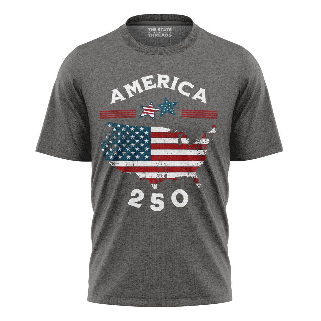 America Map 250 Years T-Shirt | Independence Day Tee