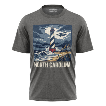 North Carolina Lighthouse T-Shirt | Coastal Solitude Tee