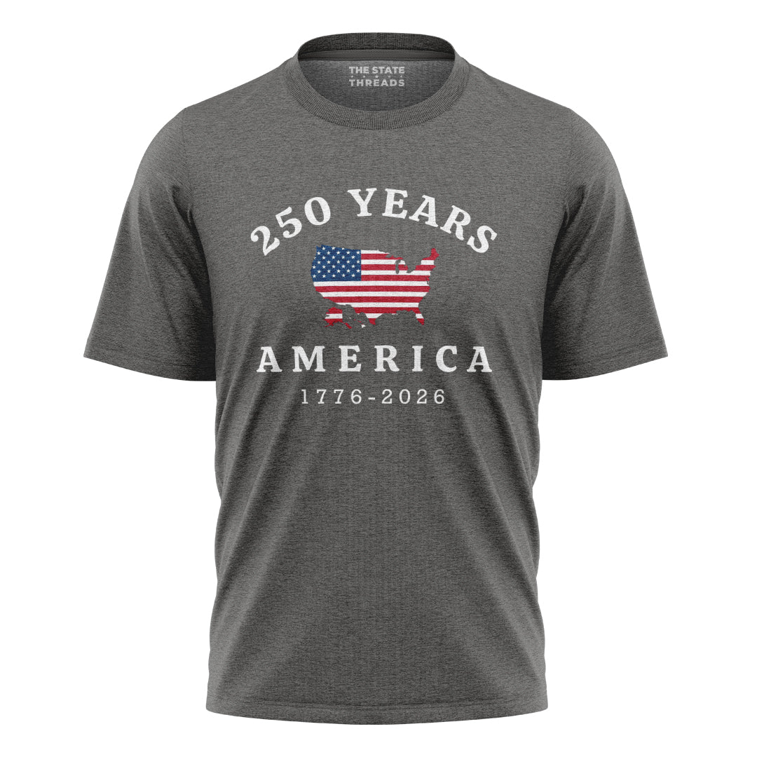 USA Map 250th Anniversary T-Shirt | American Independence Tee