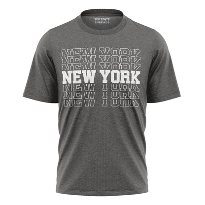 New York Word Print T-Shirt | Unique Souvenir Fashion Tee