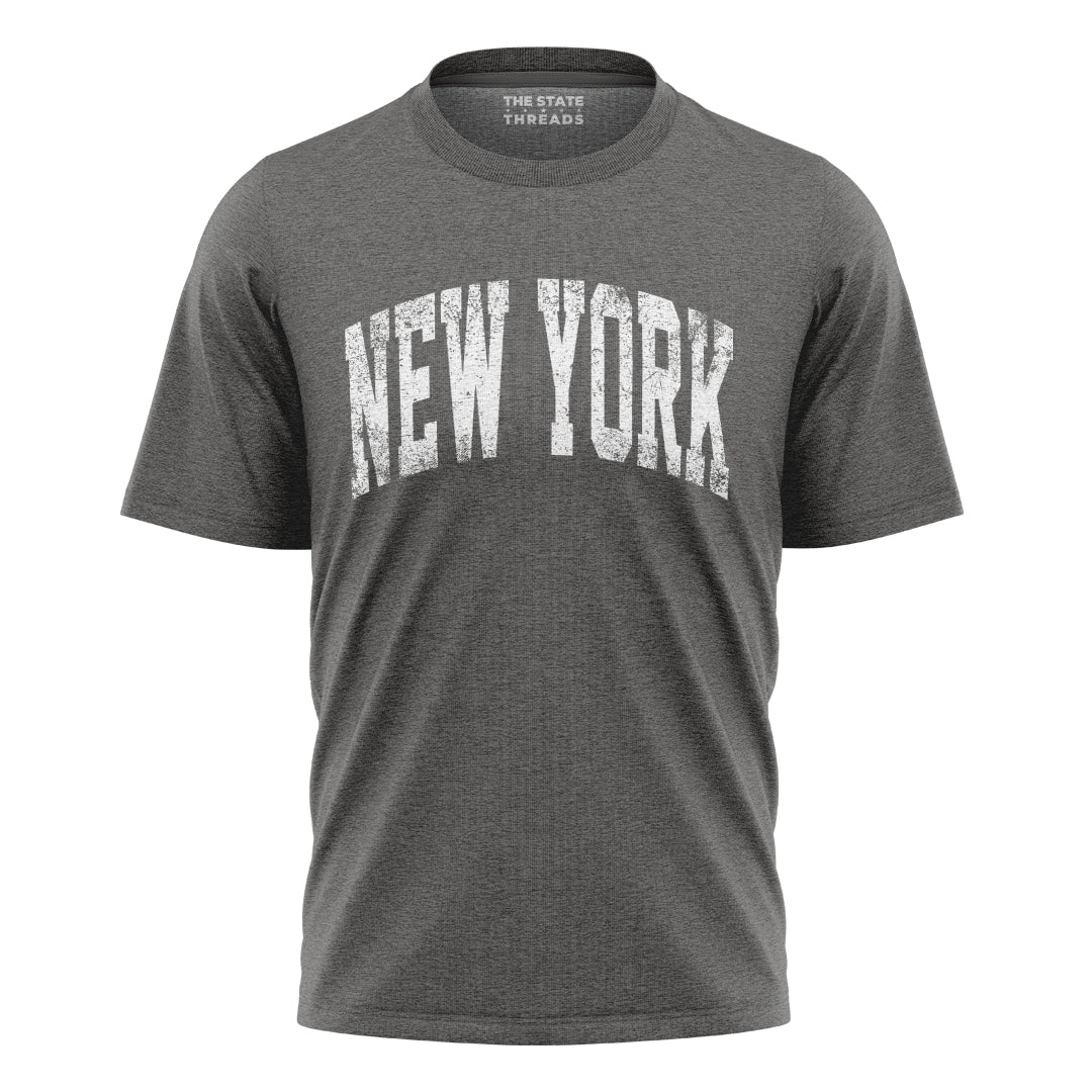 New York Vintage Lettering T-Shirt | NYC Souvenir Gift Tee