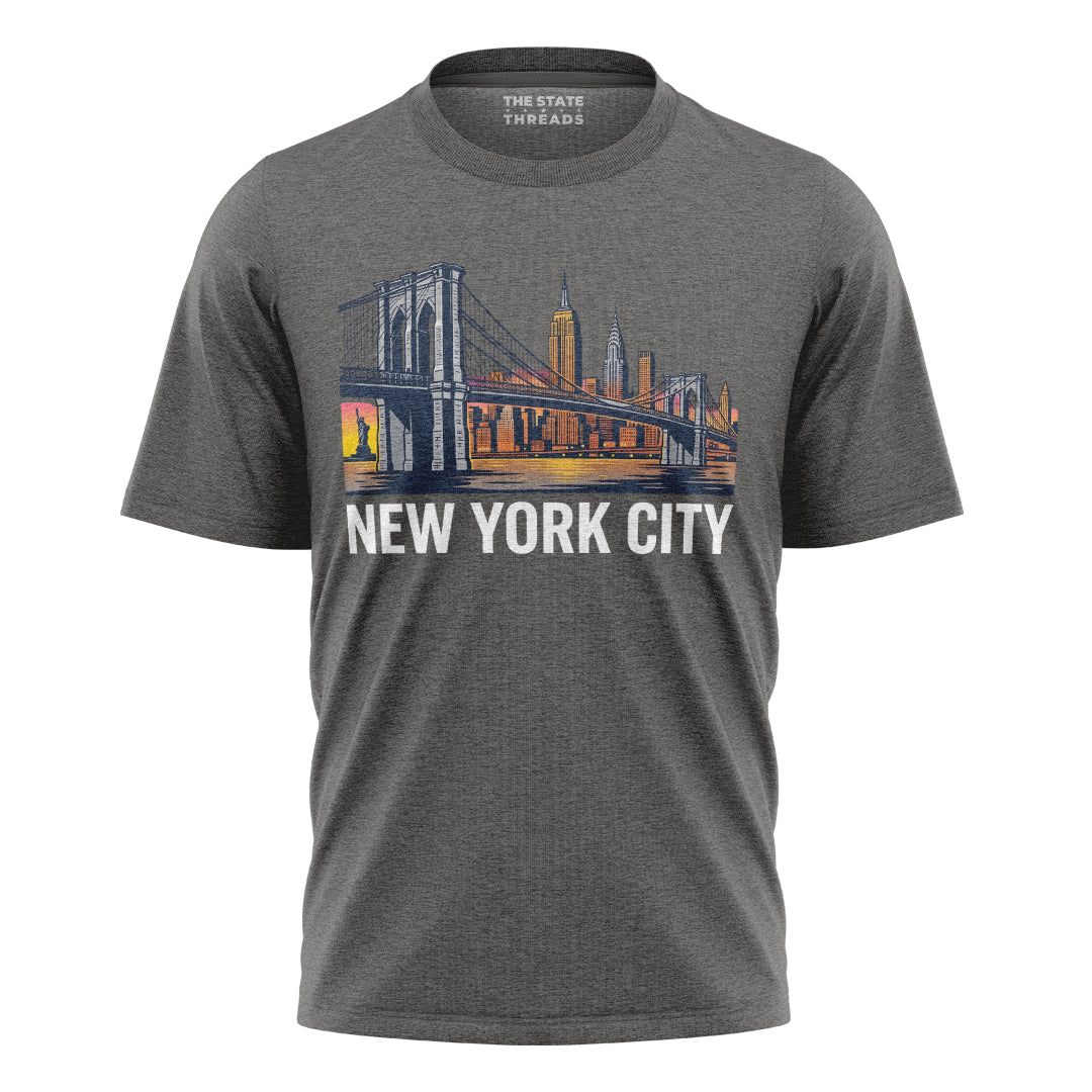Brooklyn Bridge T-Shirt | NYC Pride Travel Souvenir Tee