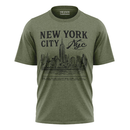 NYC Skyline Landmarks T-Shirt | Manhattan Souvenir Tee