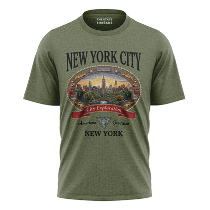 NYC Cartoon Style T-Shirt | Traditional Classic Tee