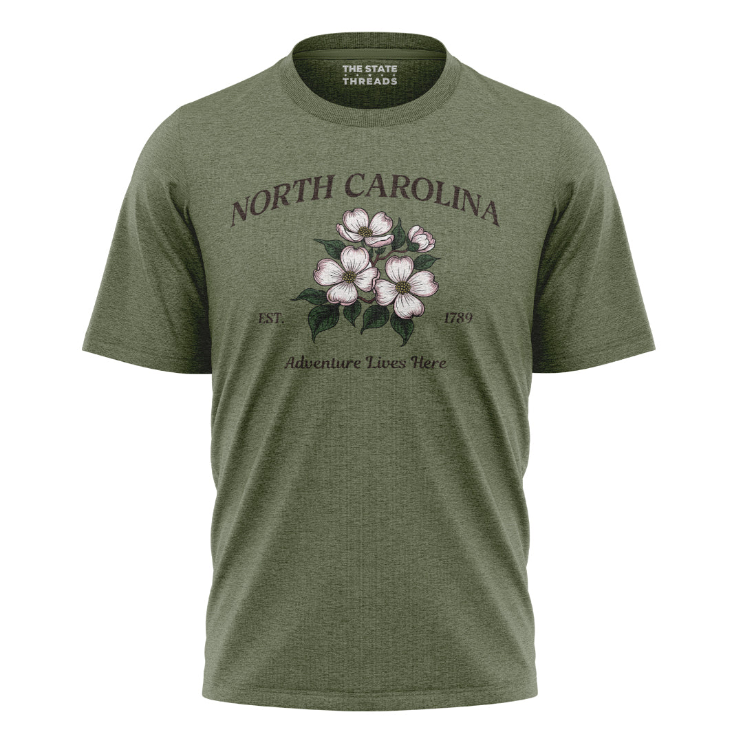 North Carolina Adventure T-Shirt | Beautiful Floral Tee