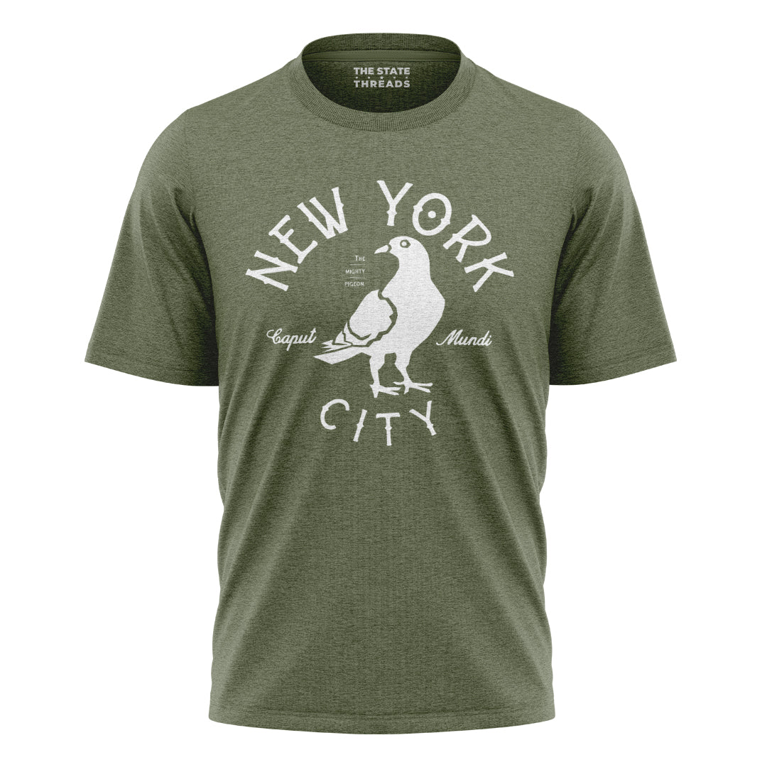 NYC Mighty Pigeon T-Shirt | Caput Mundi New York Funny Tee