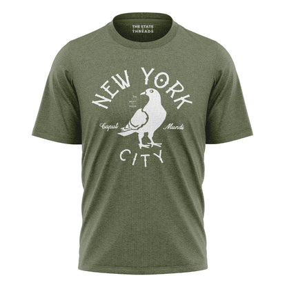NYC Mighty Pigeon T-Shirt | Caput Mundi New York Funny Tee