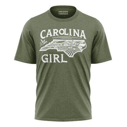 North Carolina Girl T-Shirt | Cool Souvenir Gift Tee