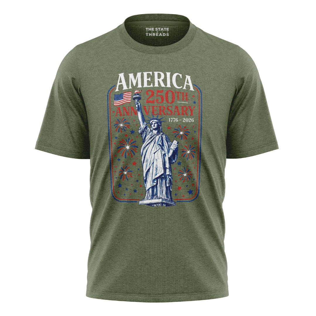 Statue of Liberty 250th Anniversary T-Shirt | Fireworks Tee