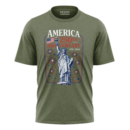 Statue of Liberty 250th Anniversary T-Shirt | Fireworks Tee