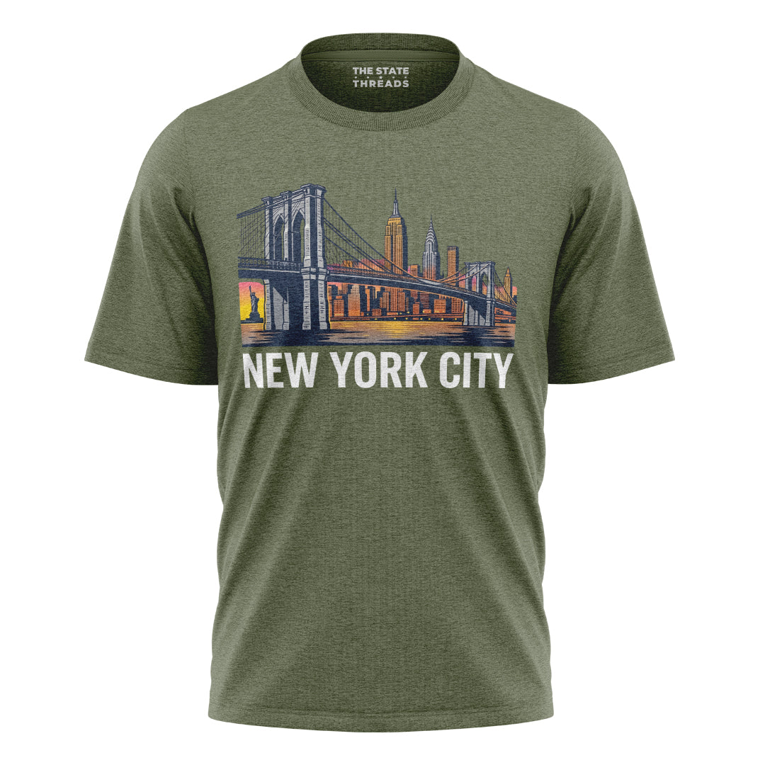 Brooklyn Bridge T-Shirt | NYC Pride Travel Souvenir Tee