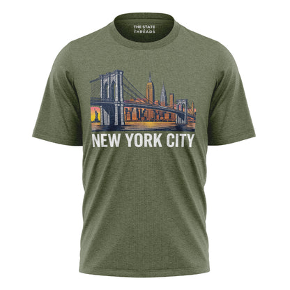 Brooklyn Bridge T-Shirt | NYC Pride Travel Souvenir Tee