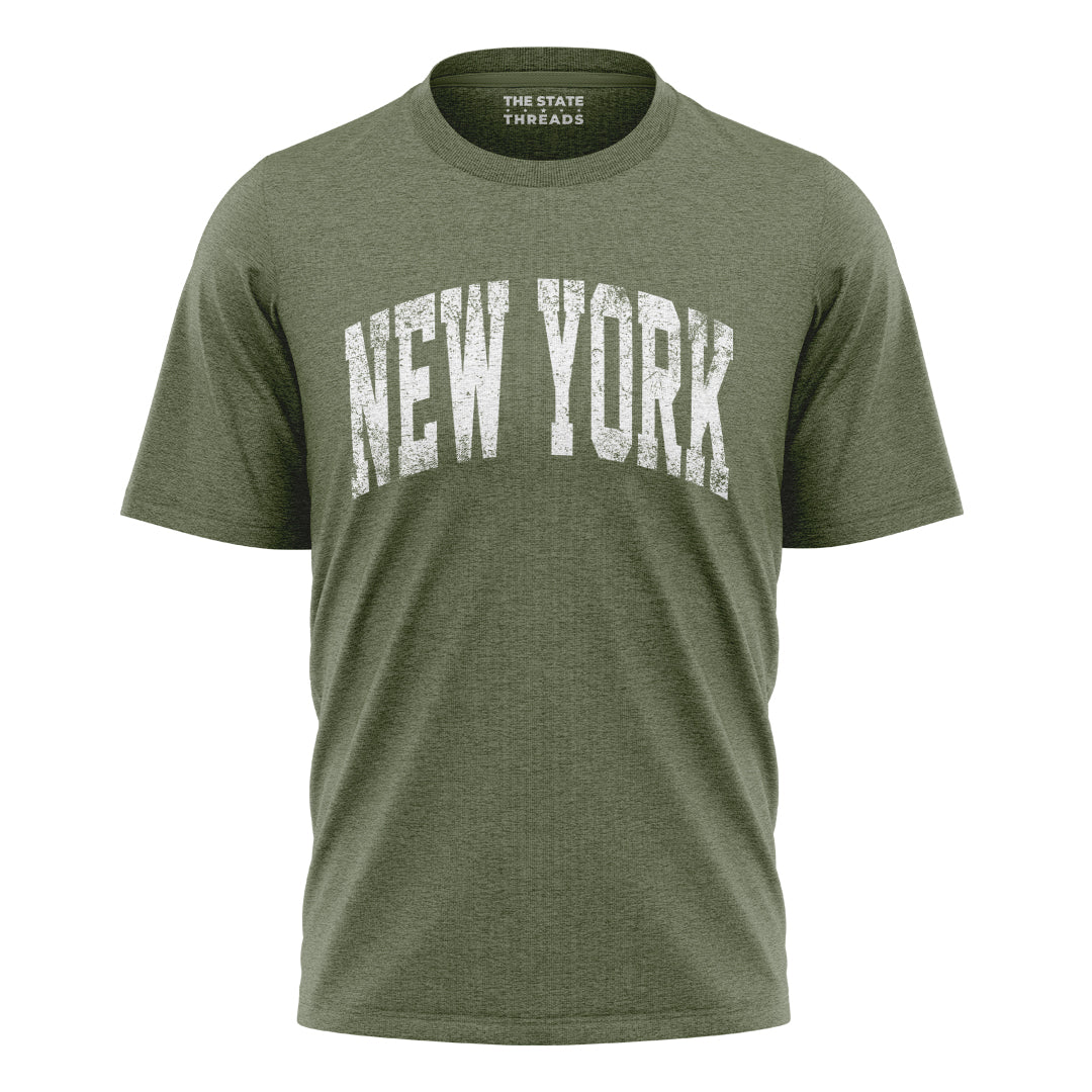 New York Vintage Lettering T-Shirt | NYC Souvenir Gift Tee