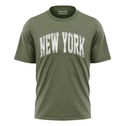 New York Vintage Lettering T-Shirt | NYC Souvenir Gift Tee