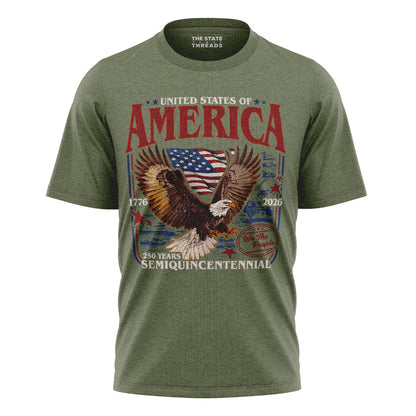 Happy 250th Birthday USA T-Shirt | 1776-2026 Retro Tee