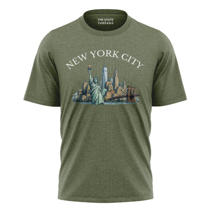 NYC Statue of Liberty Logo T-Shirt | New York Souvenir Tee