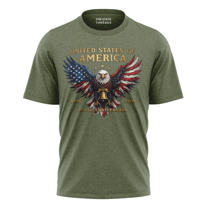USA Patriotic Eagle T-Shirt | 1776-2026 250th Anniversary Tee