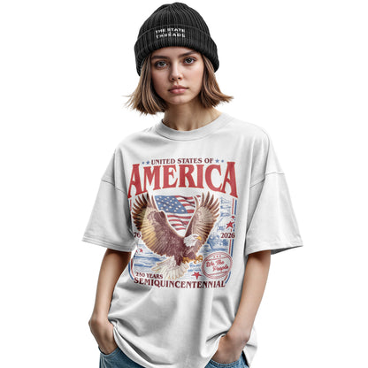 Happy 250th Birthday USA T-Shirt | 1776-2026 Retro Tee