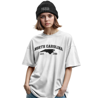 North Carolina City Map T-Shirt | Commemorative Souvenir Tee