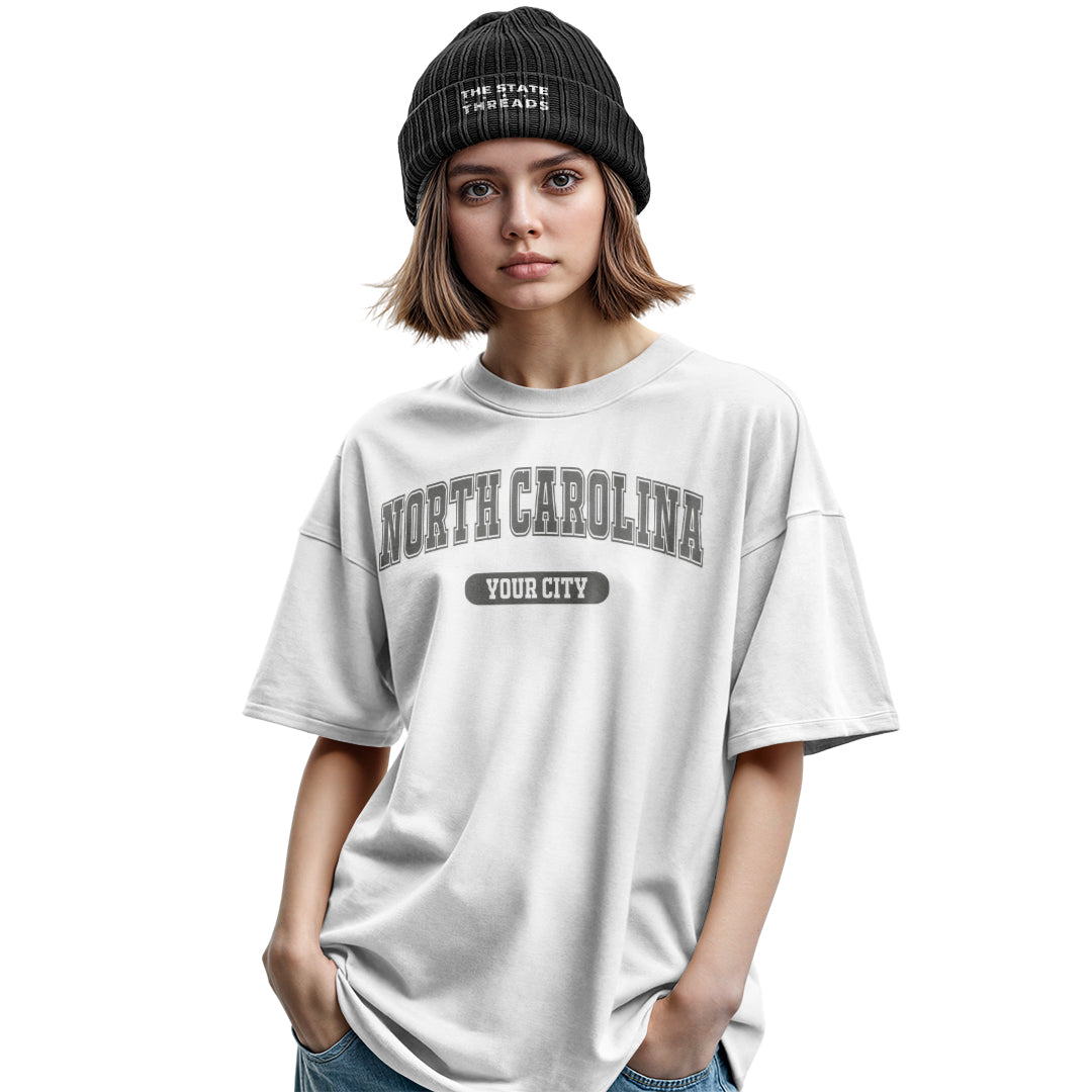 North Carolina Modern T-Shirt | Trendy City Print Tee