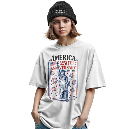 Statue of Liberty 250th Anniversary T-Shirt | Fireworks Tee