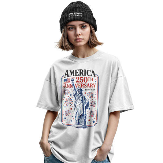 Statue of Liberty 250th Anniversary T-Shirt | Fireworks Tee