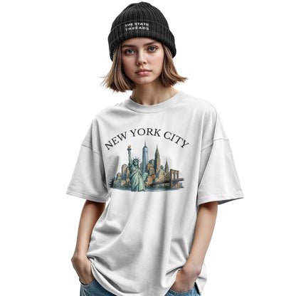 NYC Statue of Liberty Logo T-Shirt | New York Souvenir Tee