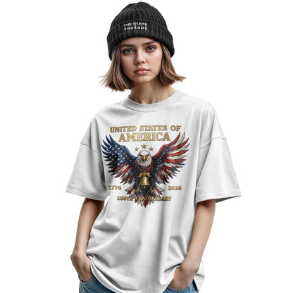 USA Patriotic Eagle T-Shirt | 1776-2026 250th Anniversary Tee
