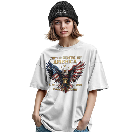 USA Patriotic Eagle T-Shirt | 1776-2026 250th Anniversary Tee