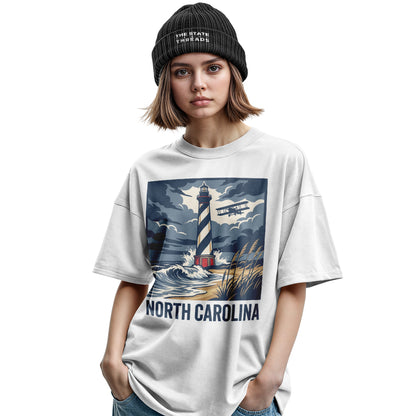 North Carolina Lighthouse T-Shirt | Coastal Solitude Tee